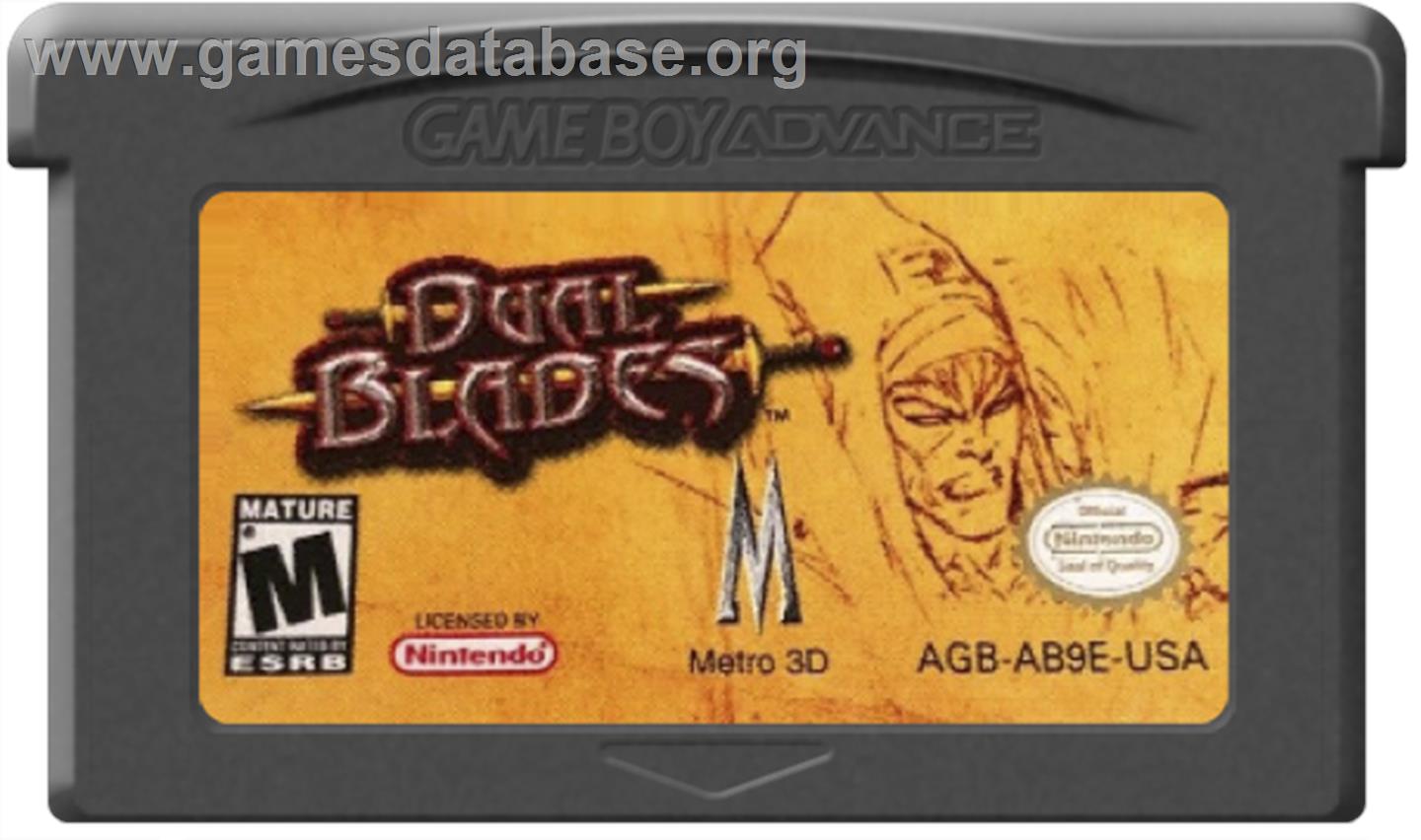 Dual Blades - Nintendo Game Boy Advance - Artwork - Cartridge