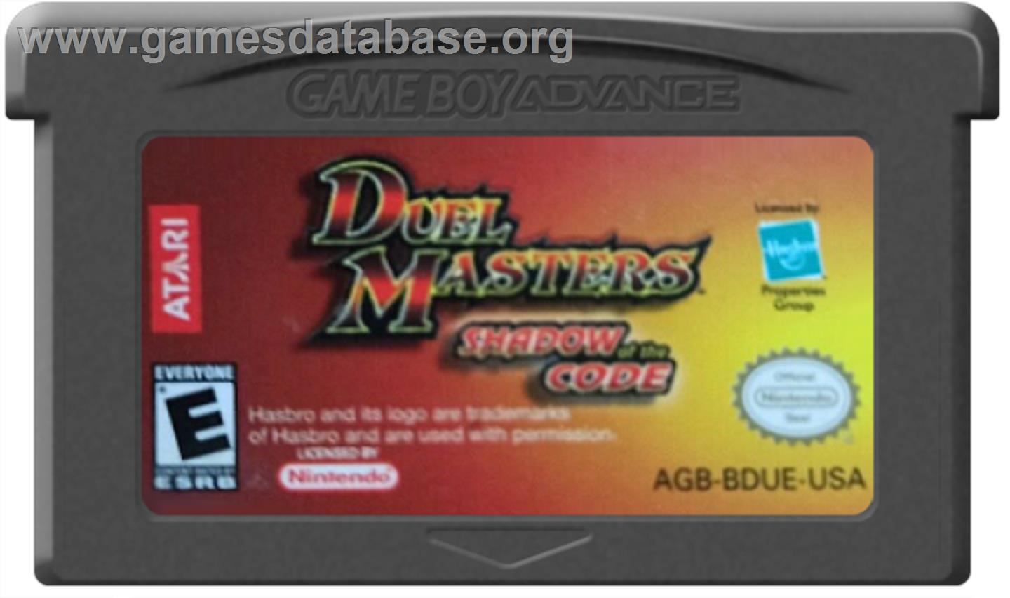 Duel Masters Shadow of the Code - Nintendo Game Boy Advance - Artwork - Cartridge