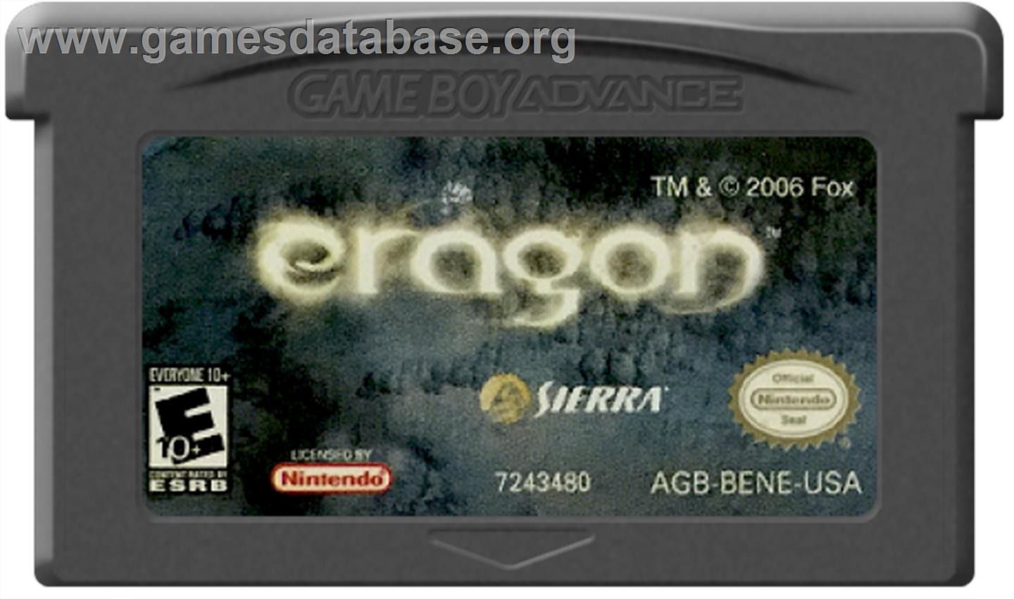 Eragon - Nintendo Game Boy Advance - Artwork - Cartridge