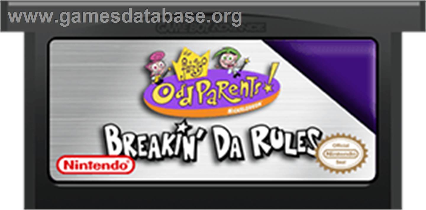 Fairly OddParents: Breakin' Da Rules - Nintendo Game Boy Advance - Artwork - Cartridge