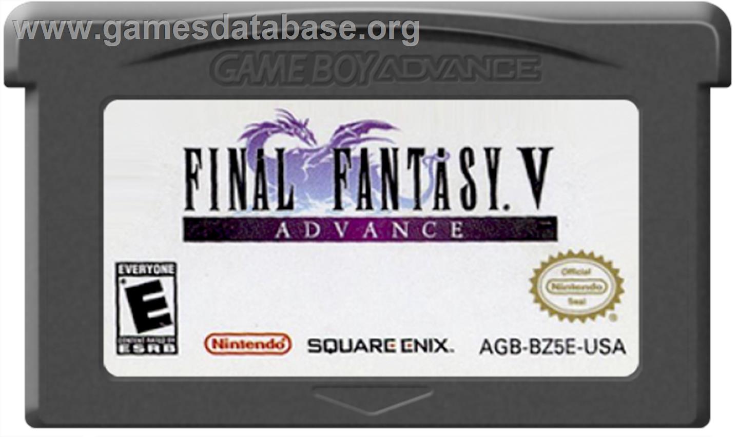 Final Fantasy 5 - Nintendo Game Boy Advance - Artwork - Cartridge