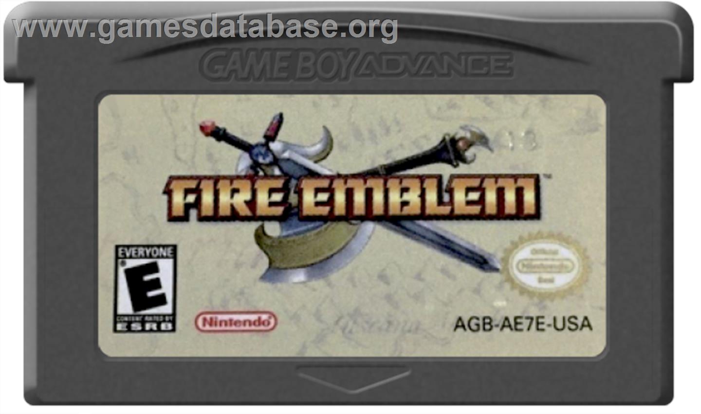 Fire Emblem: The Sacred Stones - Nintendo Game Boy Advance - Artwork - Cartridge