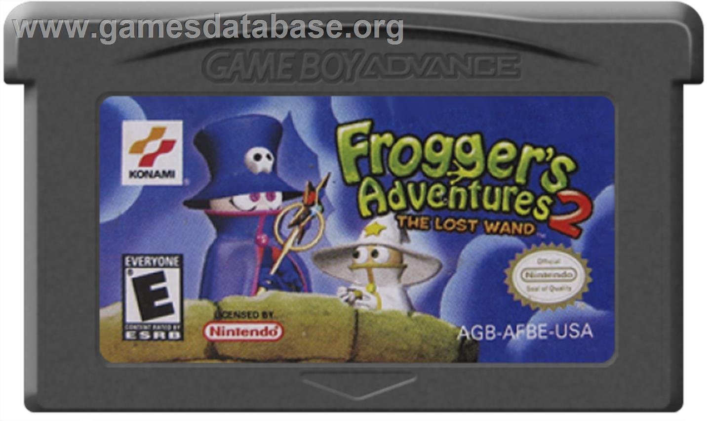 Frogger's Adventures 2: The Lost Wand - Nintendo Game Boy Advance - Artwork - Cartridge