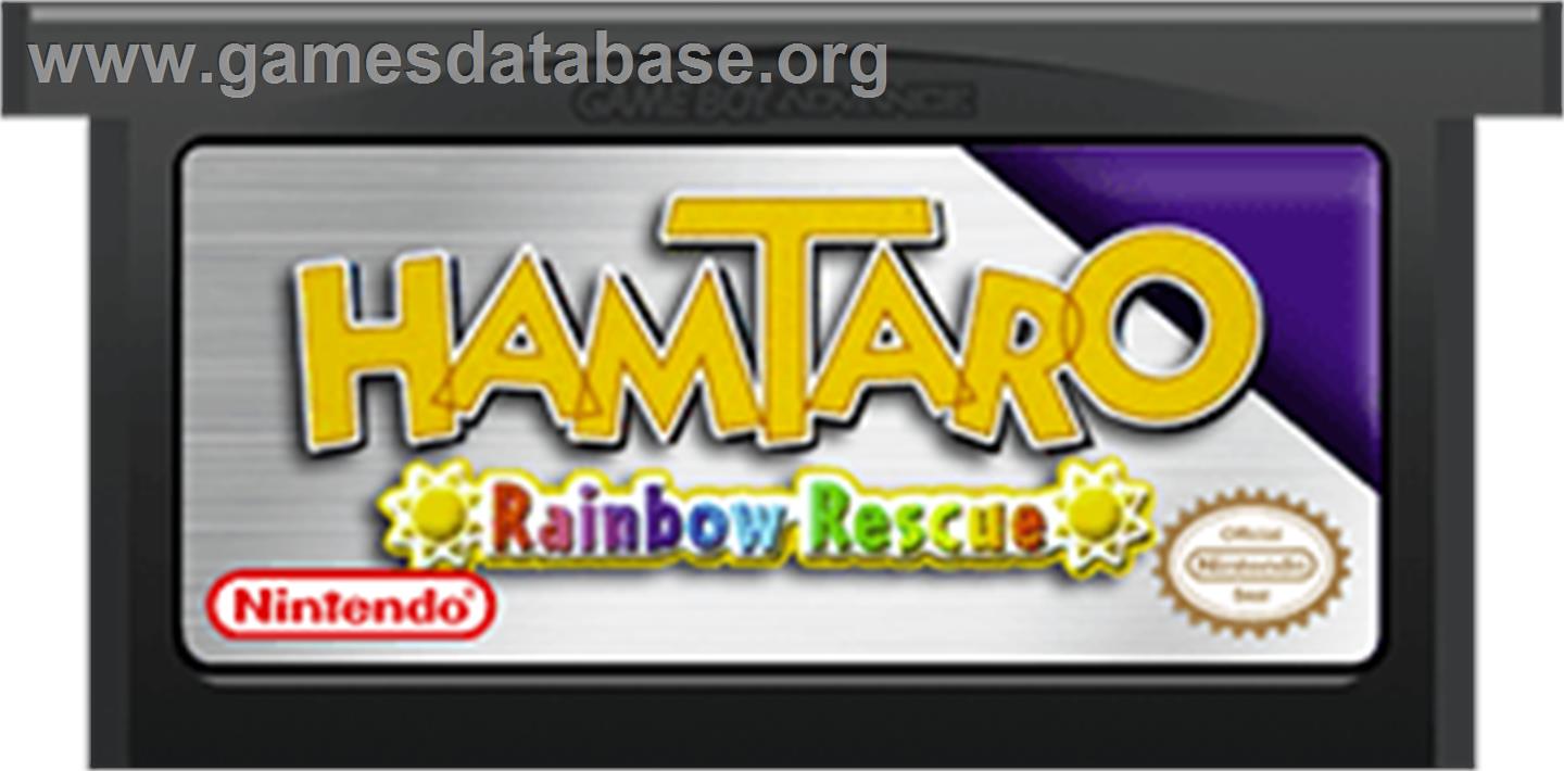 Hamtaro Rainbow Rescue - Nintendo Game Boy Advance - Artwork - Cartridge