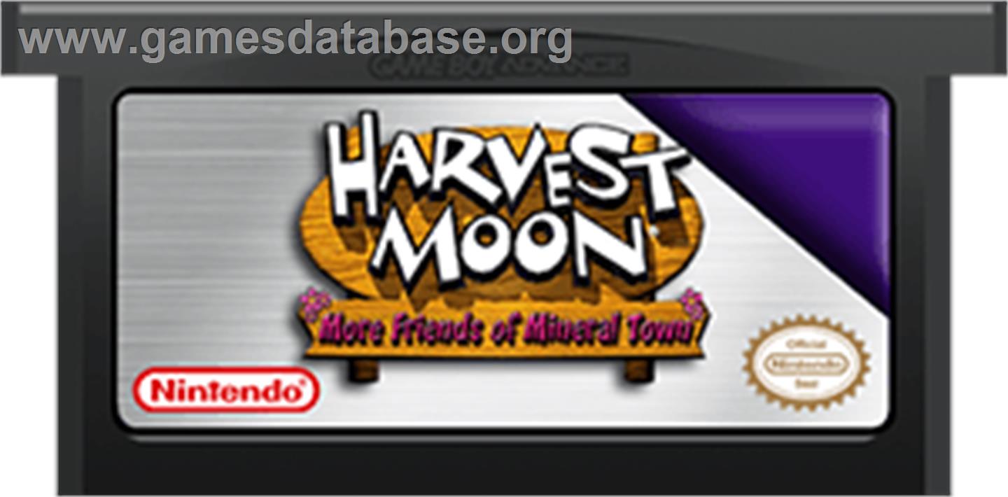 Harvest Moon: More Friends of Mineral Town - Nintendo Game Boy Advance - Artwork - Cartridge
