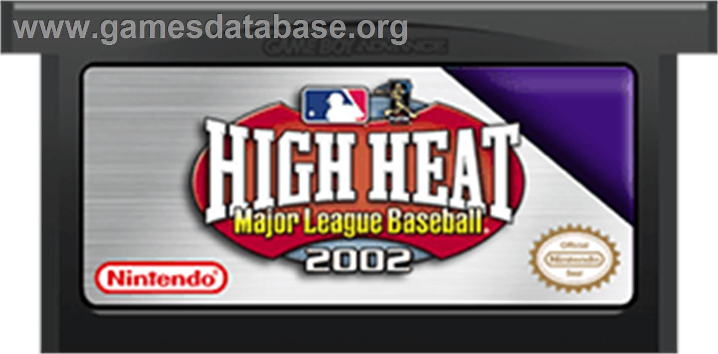 High Heat Major League Baseball 2002 - Nintendo Game Boy Advance - Artwork - Cartridge
