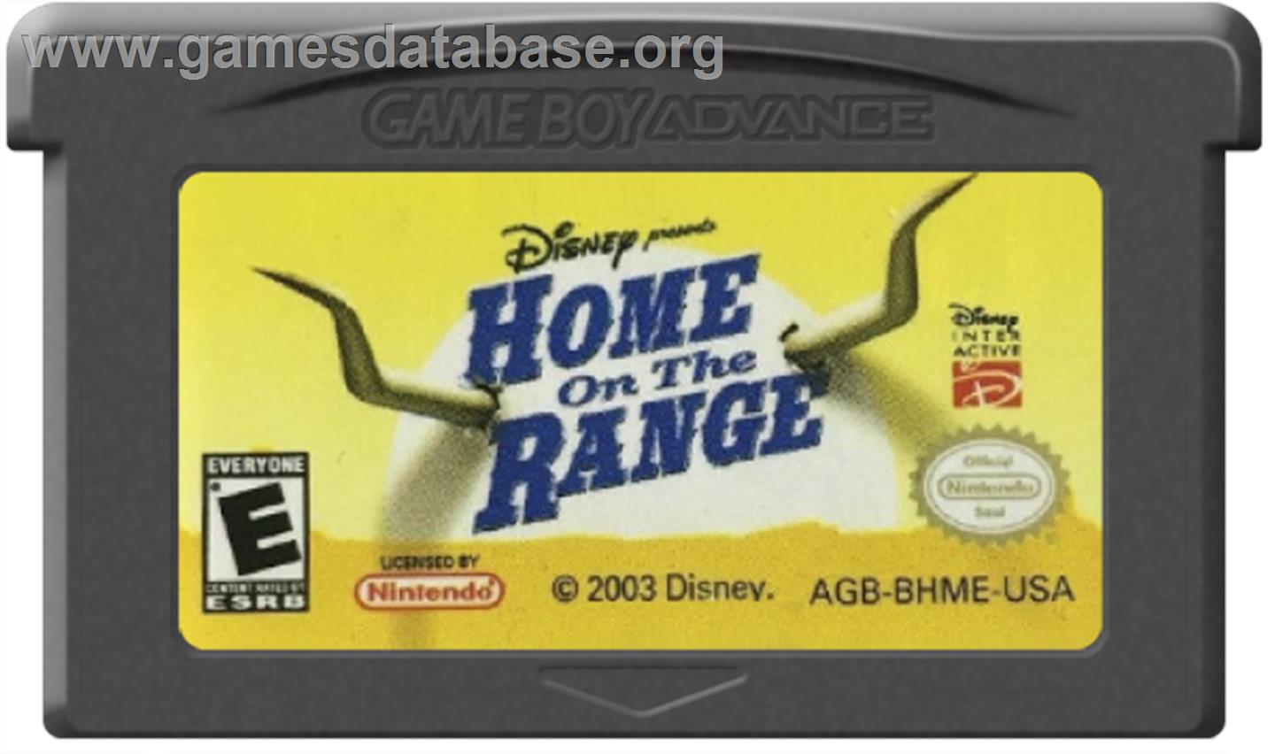 Home on the Range - Nintendo Game Boy Advance - Artwork - Cartridge