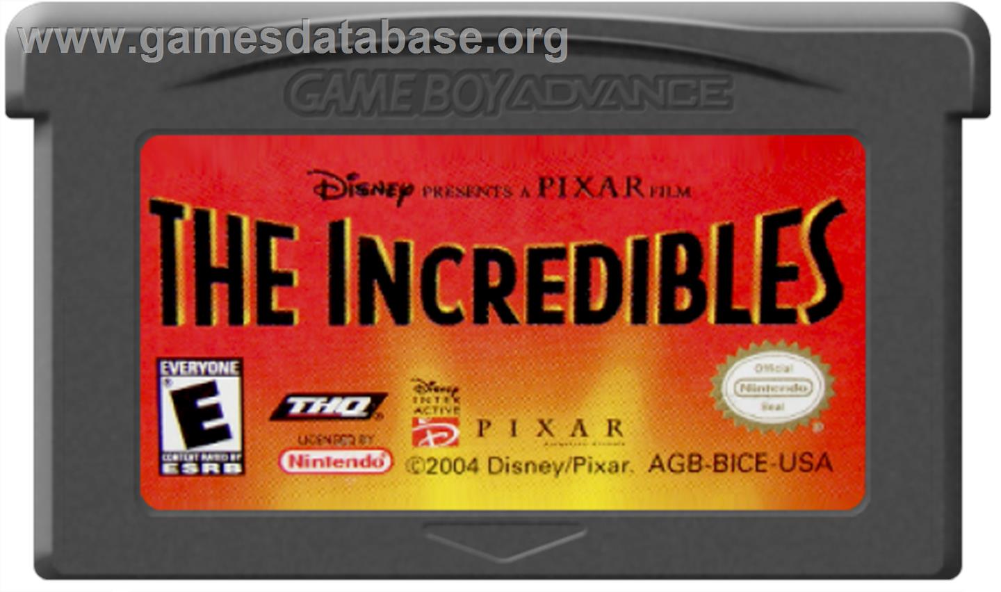 Incredibles - Nintendo Game Boy Advance - Artwork - Cartridge