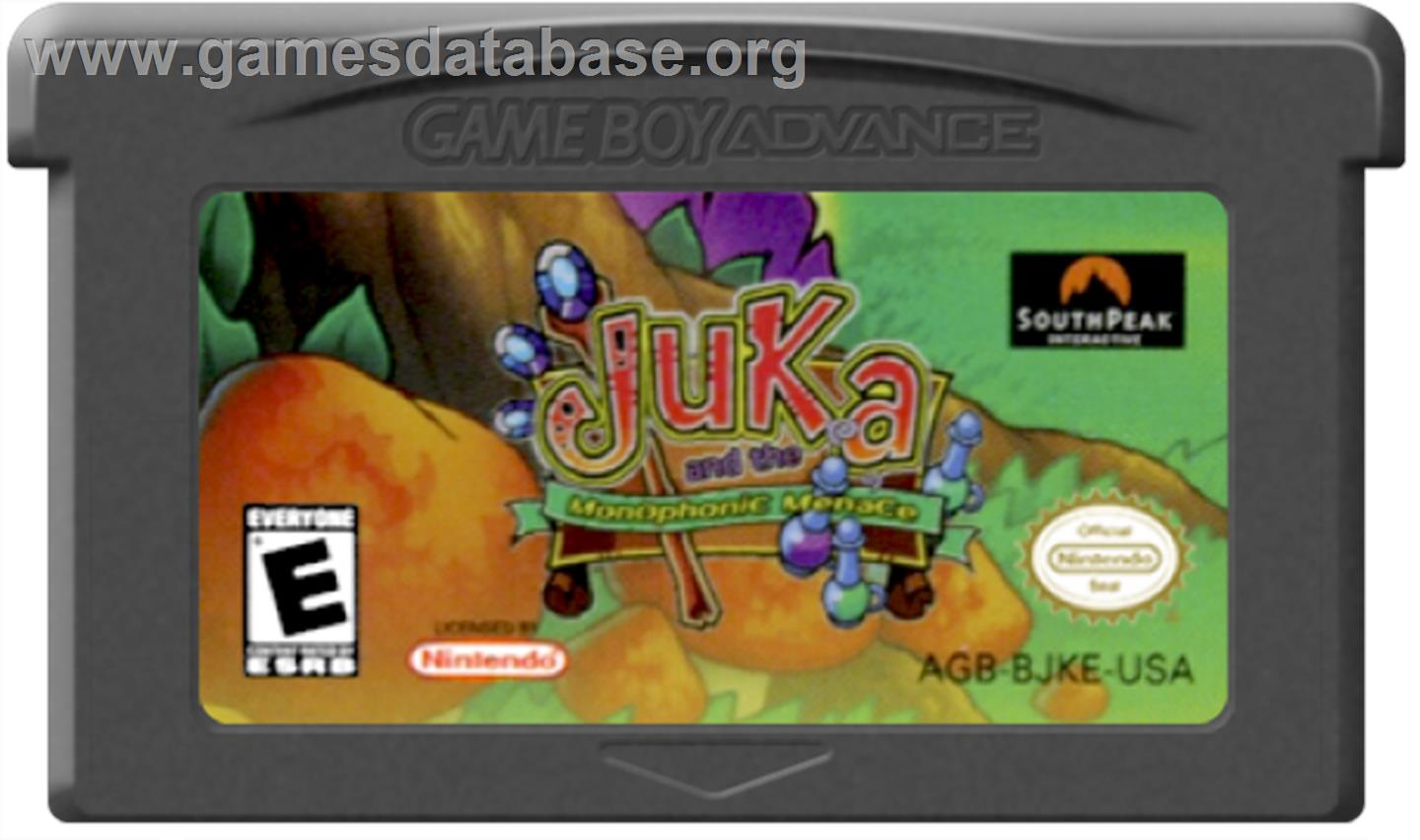 Juka and the Monophonic Menace - Nintendo Game Boy Advance - Artwork - Cartridge