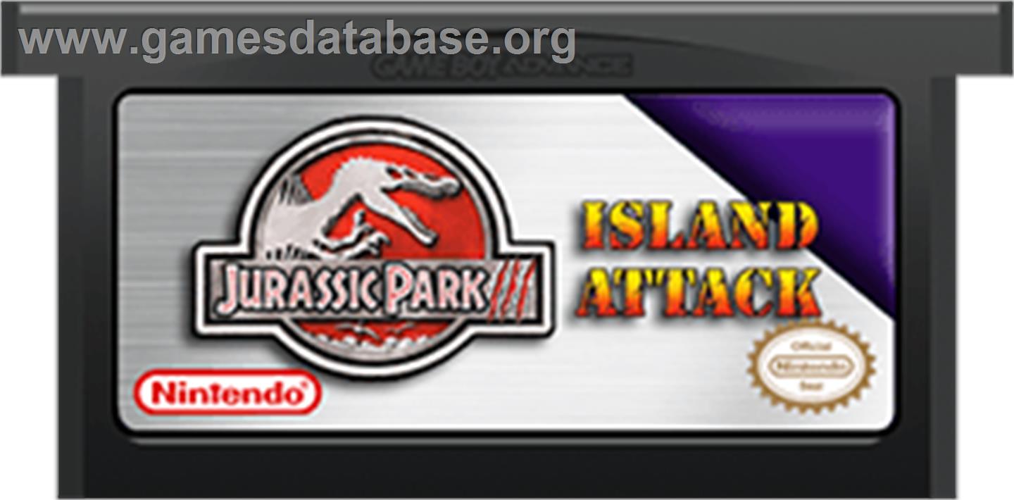 Jurassic Park III: Island Attack - Nintendo Game Boy Advance - Artwork - Cartridge