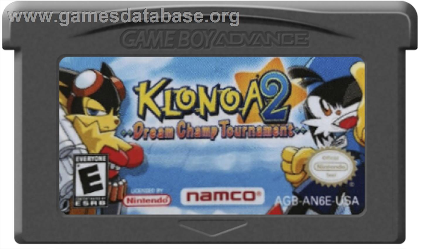 Klonoa 2: Dream Champ Tournament - Nintendo Game Boy Advance - Artwork - Cartridge