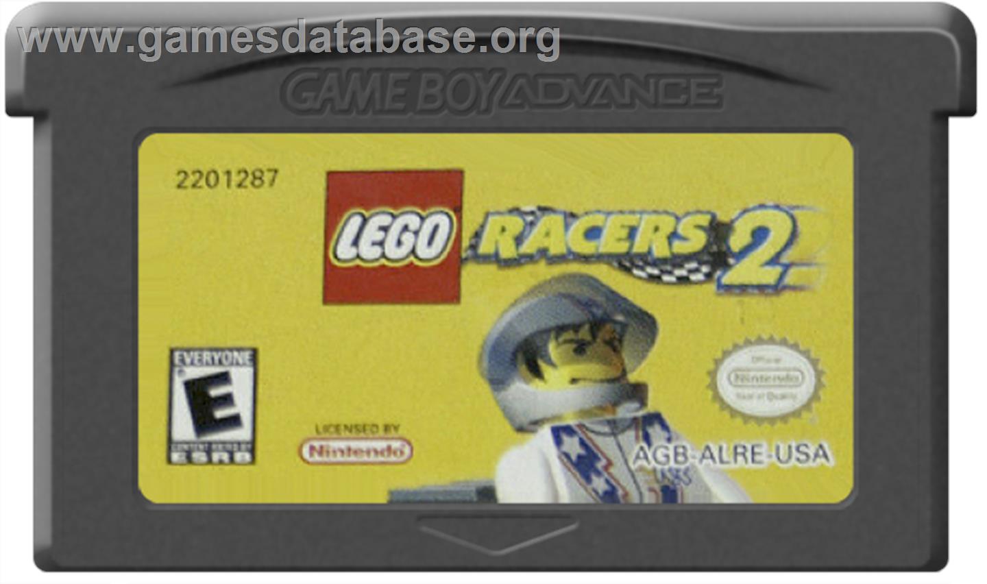 LEGO Racers 2 - Nintendo Game Boy Advance - Artwork - Cartridge