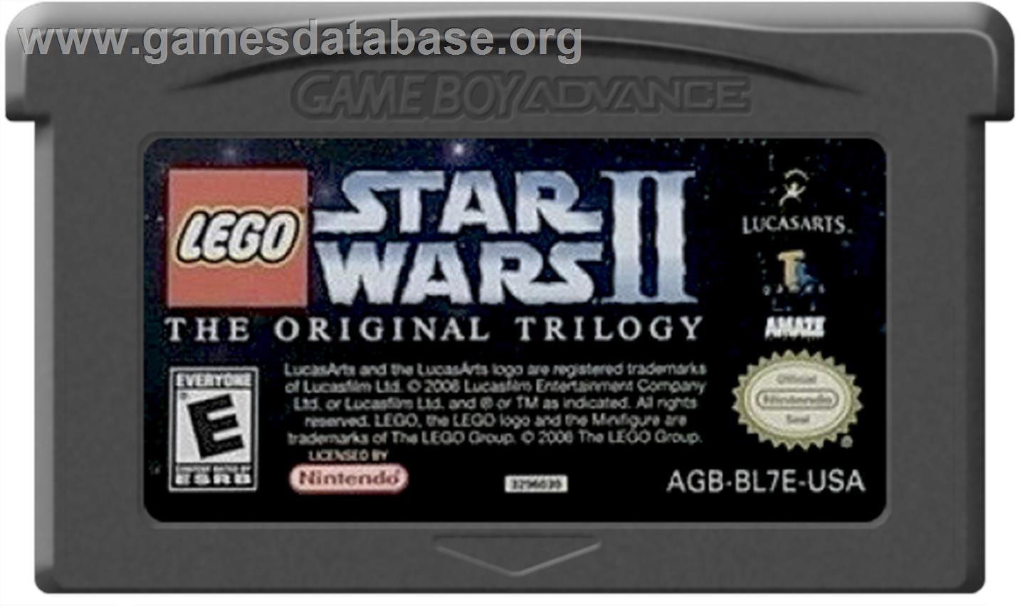 LEGO Star Wars 2: The Original Trilogy - Nintendo Game Boy Advance - Artwork - Cartridge