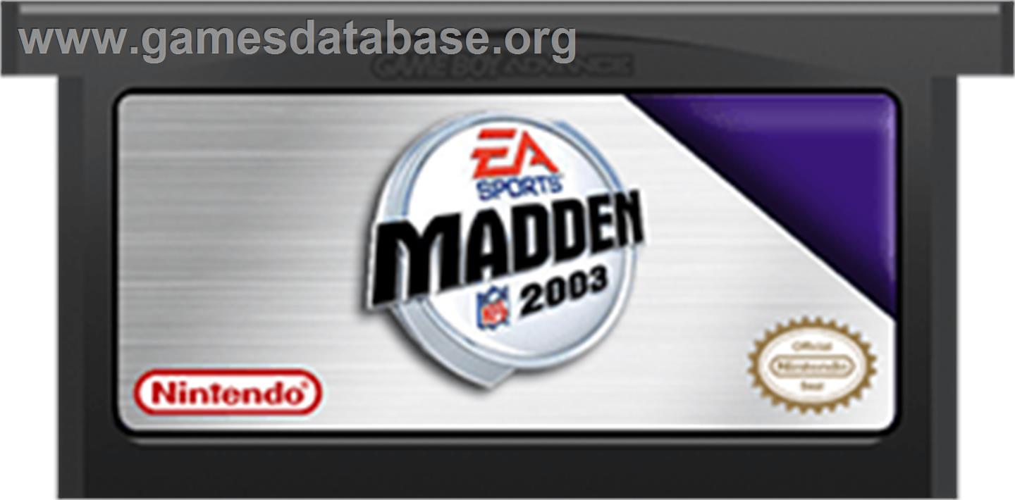 Madden NFL 2003 - Nintendo Game Boy Advance - Artwork - Cartridge