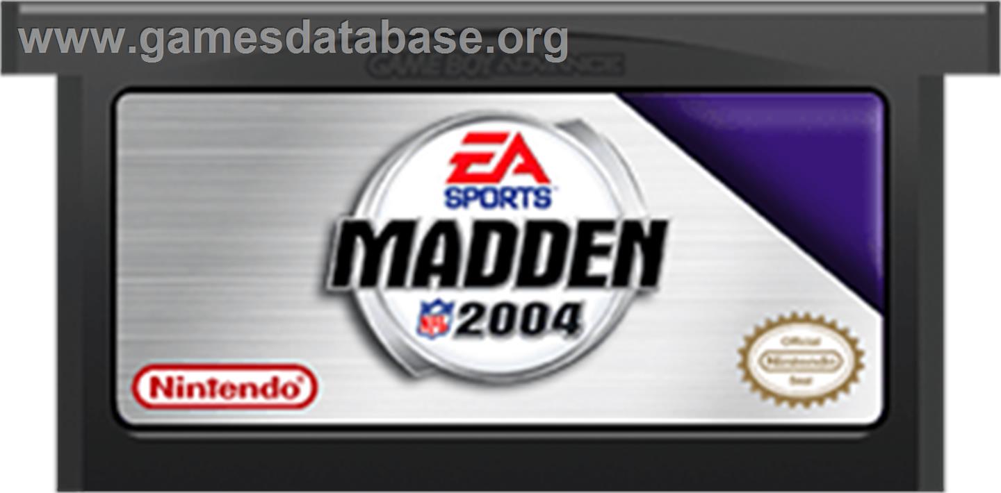 Madden NFL 2004 - Nintendo Game Boy Advance - Artwork - Cartridge