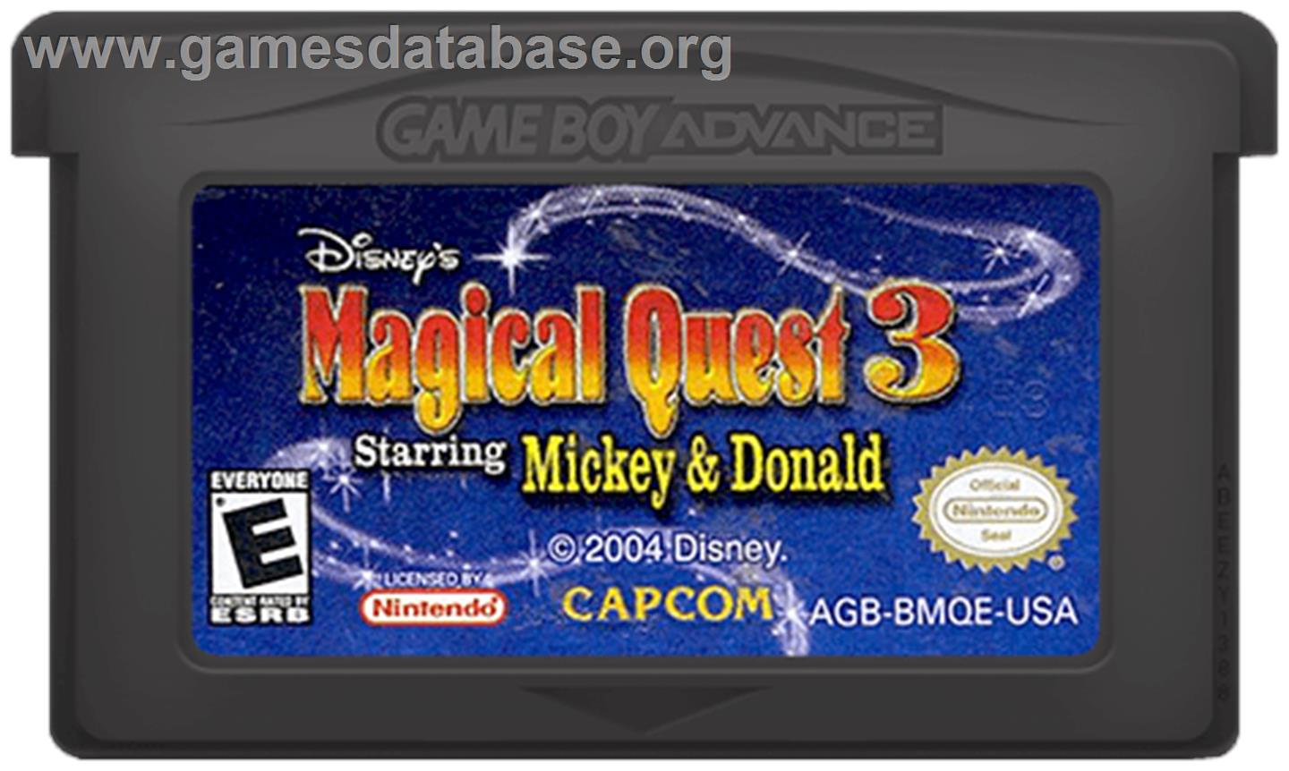 Magical Quest 3 starring Mickey and Donald - Nintendo Game Boy Advance - Artwork - Cartridge