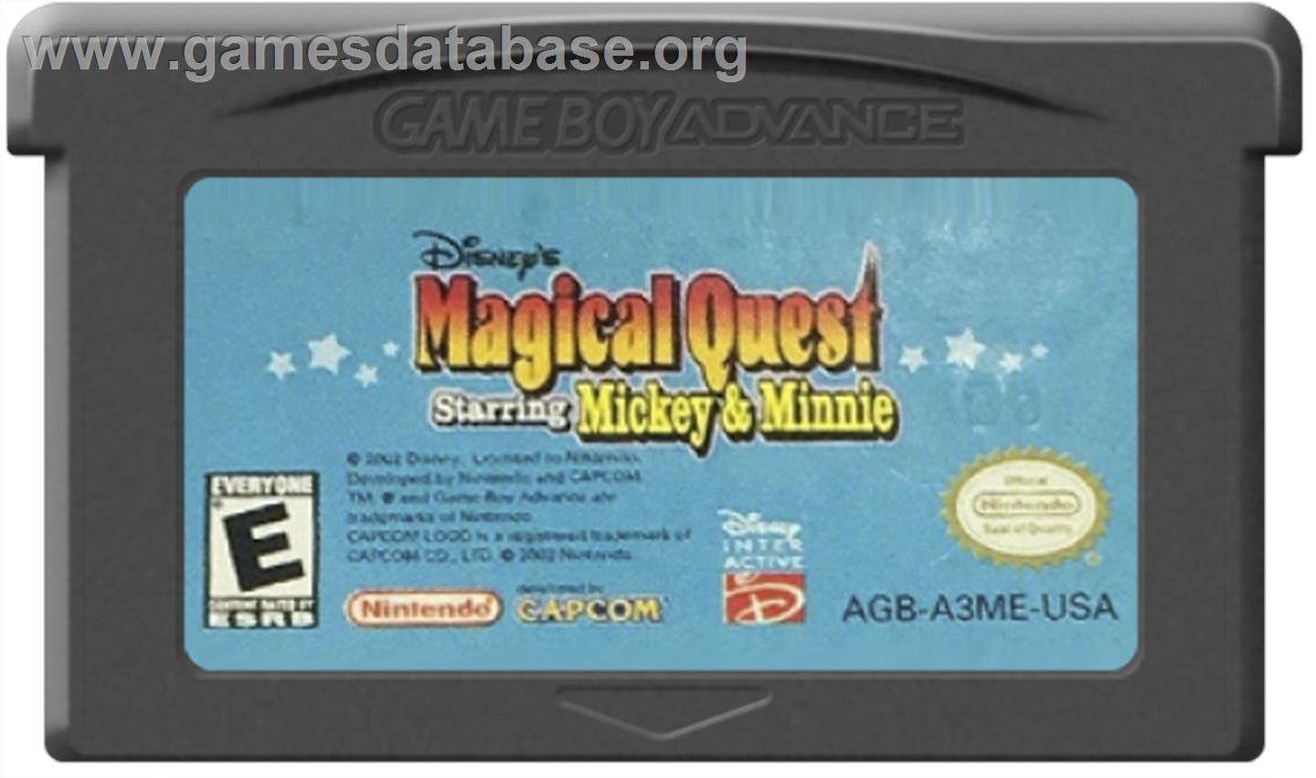 Magical Quest Starring Mickey & Minnie - Nintendo Game Boy Advance - Artwork - Cartridge