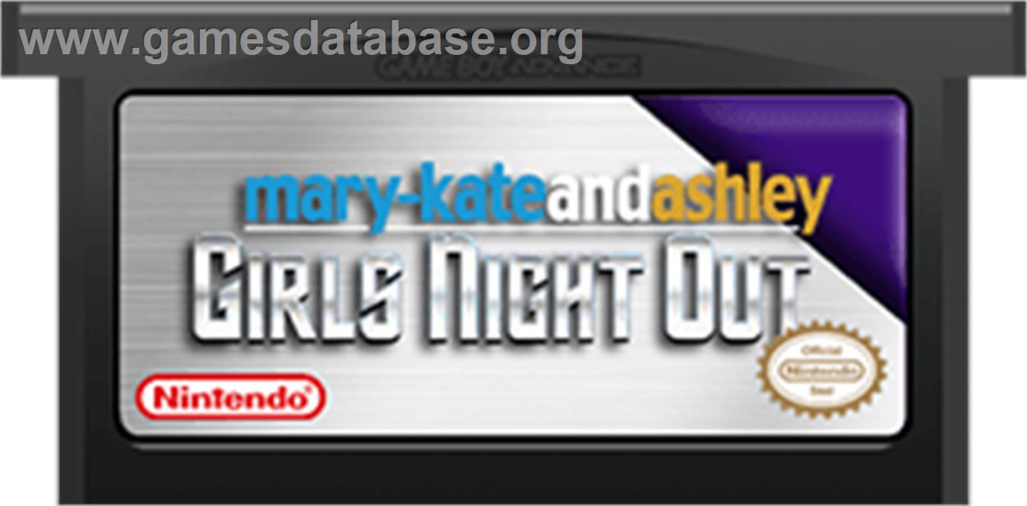 Mary-Kate and Ashley: Girls Night Out - Nintendo Game Boy Advance - Artwork - Cartridge