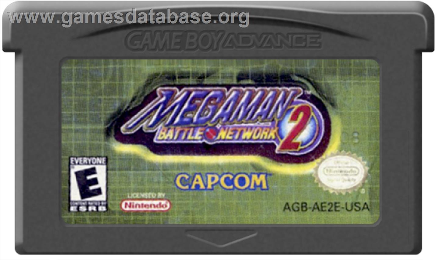 Mega Man Battle Network 2 - Nintendo Game Boy Advance - Artwork - Cartridge