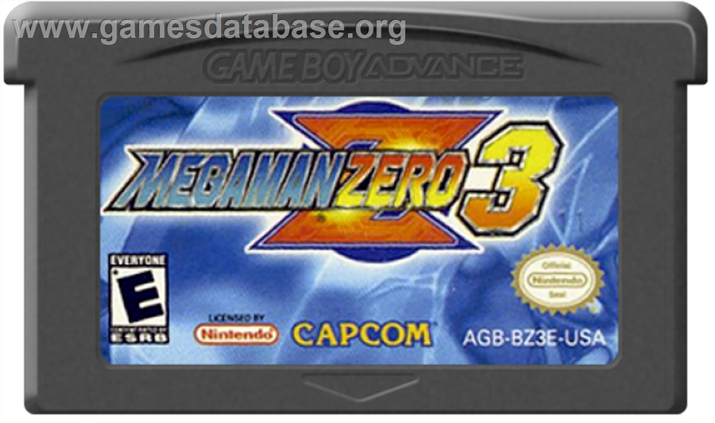 Mega Man Zero 3 - Nintendo Game Boy Advance - Artwork - Cartridge