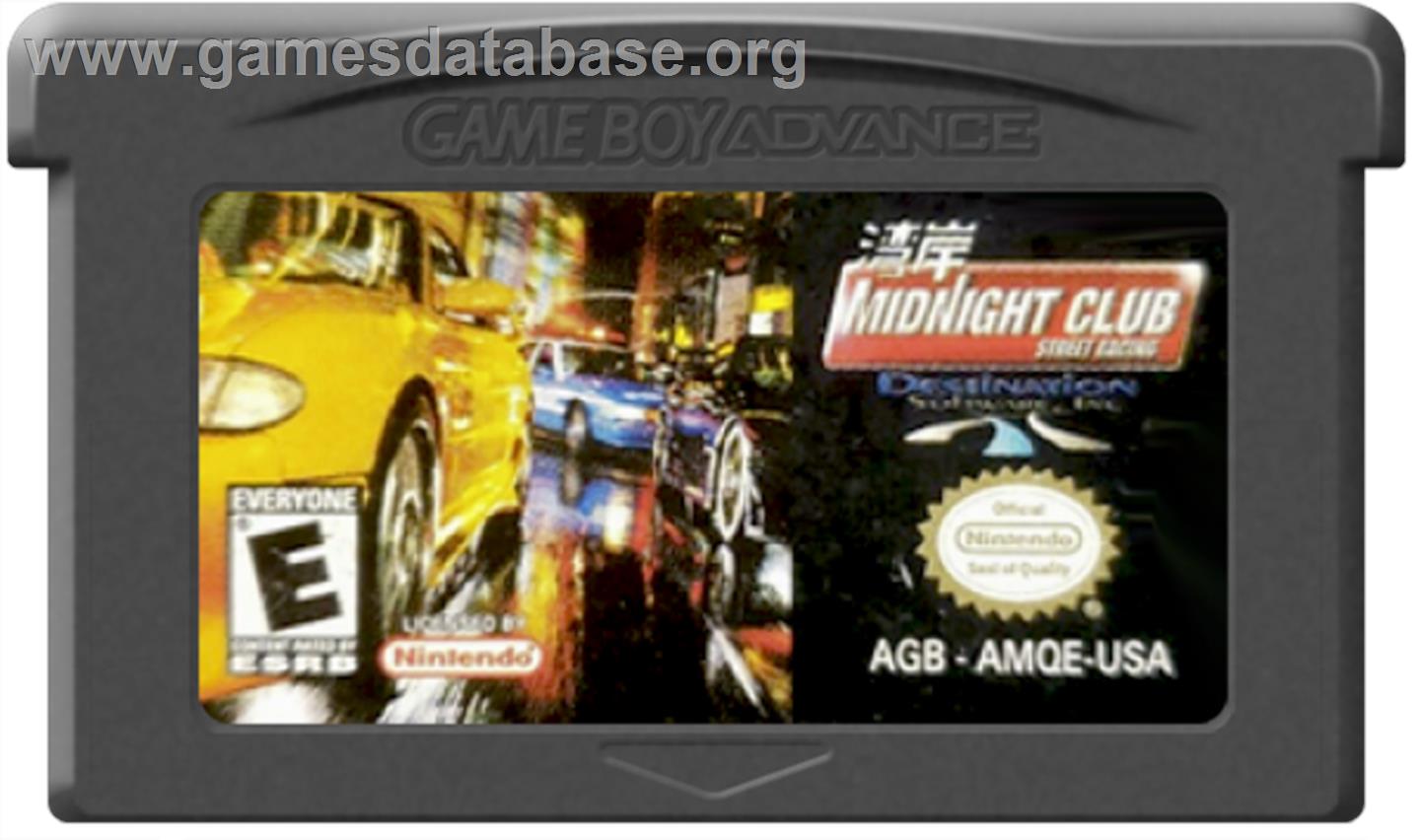 Midnight Club: Street Racing - Nintendo Game Boy Advance - Artwork - Cartridge