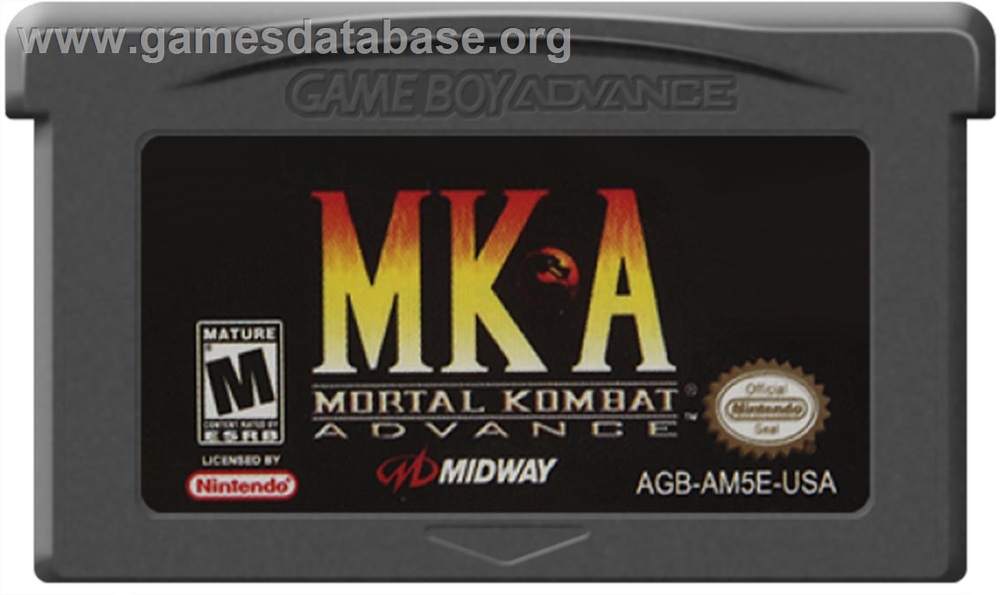 Mortal Kombat Advance - Nintendo Game Boy Advance - Artwork - Cartridge