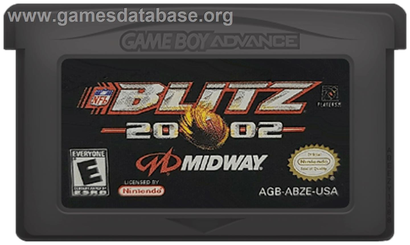 NFL Blitz 20-02 - Nintendo Game Boy Advance - Artwork - Cartridge