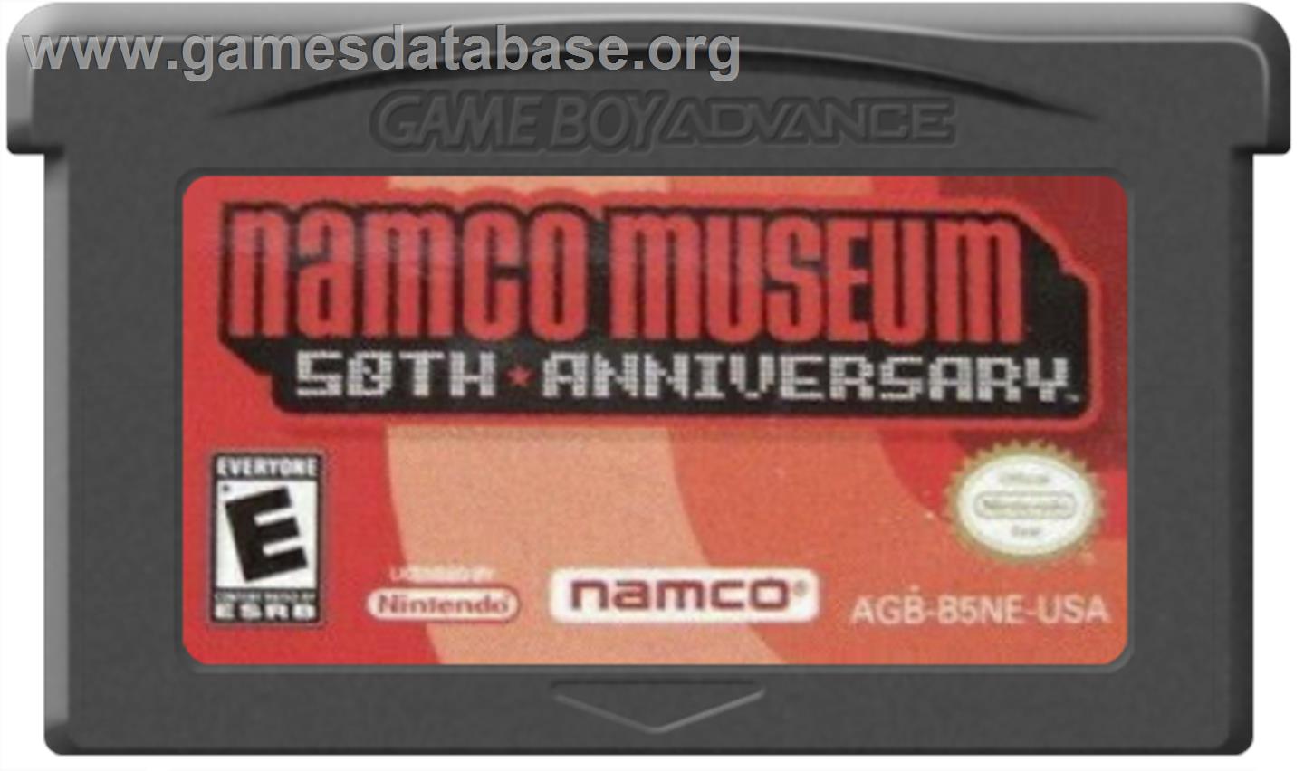 Namco Museum 50th Anniversary - Nintendo Game Boy Advance - Artwork - Cartridge