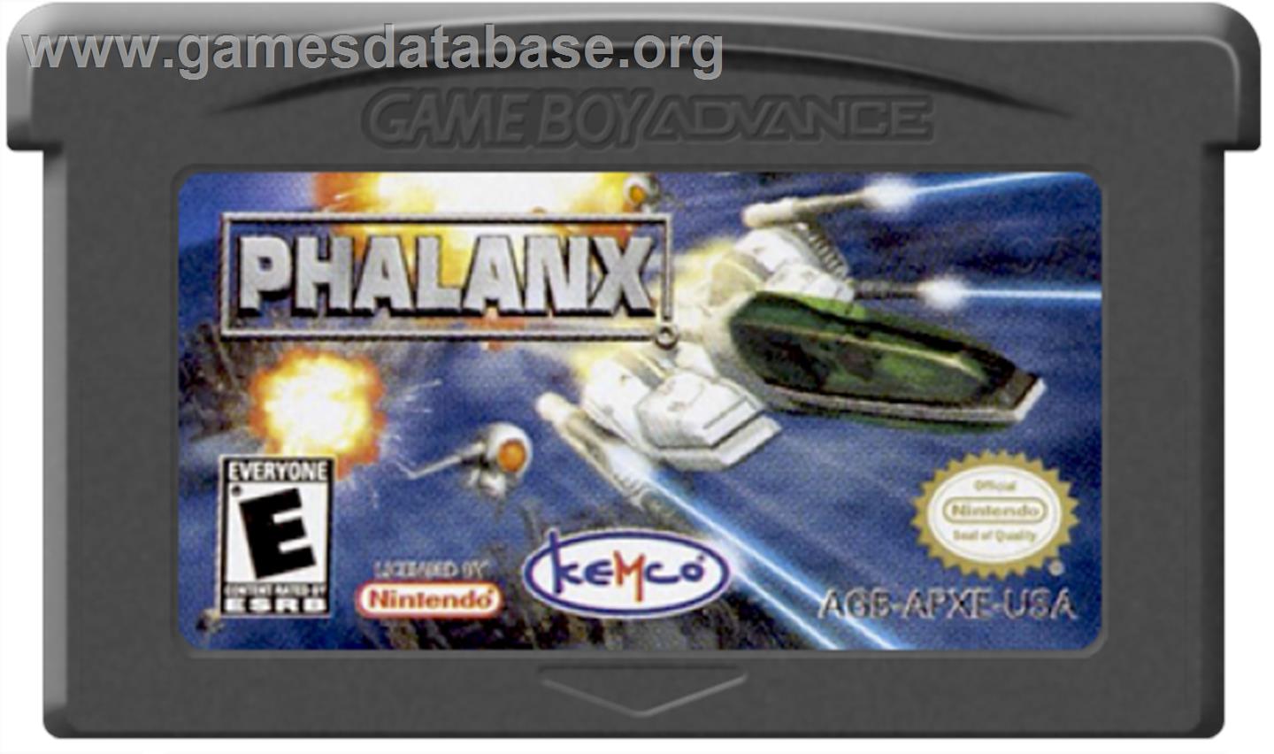 Phalanx - Nintendo Game Boy Advance - Artwork - Cartridge