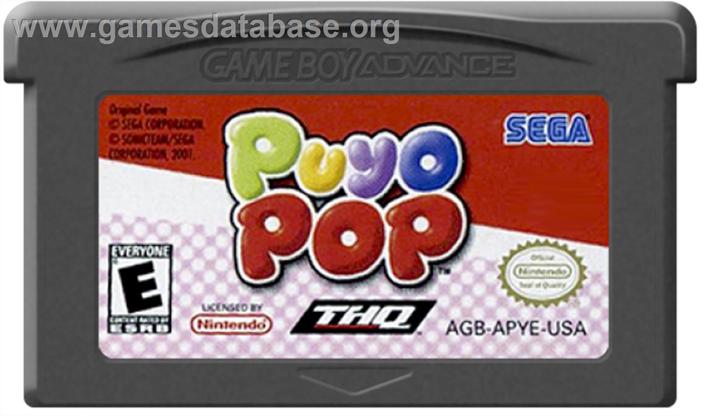 Pika Pop - Nintendo Game Boy Advance - Artwork - Cartridge