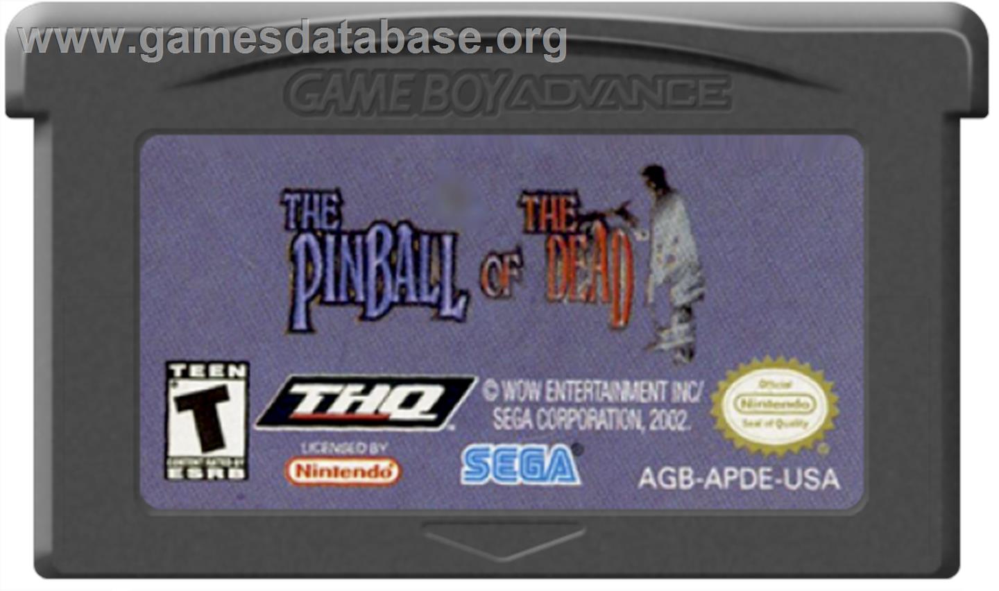 Pinball of the Dead - Nintendo Game Boy Advance - Artwork - Cartridge