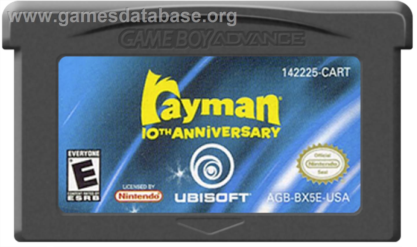 Rayman - Nintendo Game Boy Advance - Artwork - Cartridge