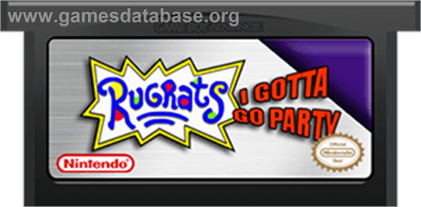 Rugrats: I Gotta Go Party - Nintendo Game Boy Advance - Artwork - Cartridge