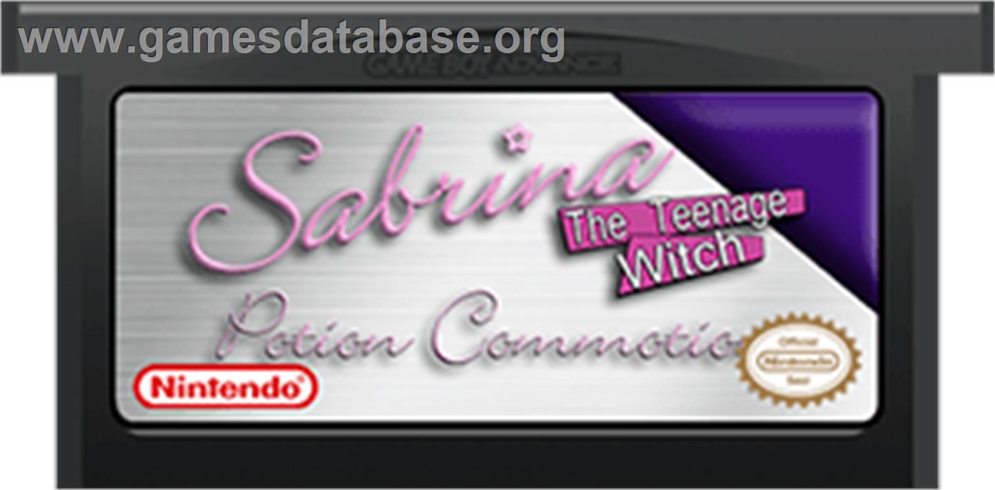 Sabrina, the Teenage Witch: Potion Commotion - Nintendo Game Boy Advance - Artwork - Cartridge