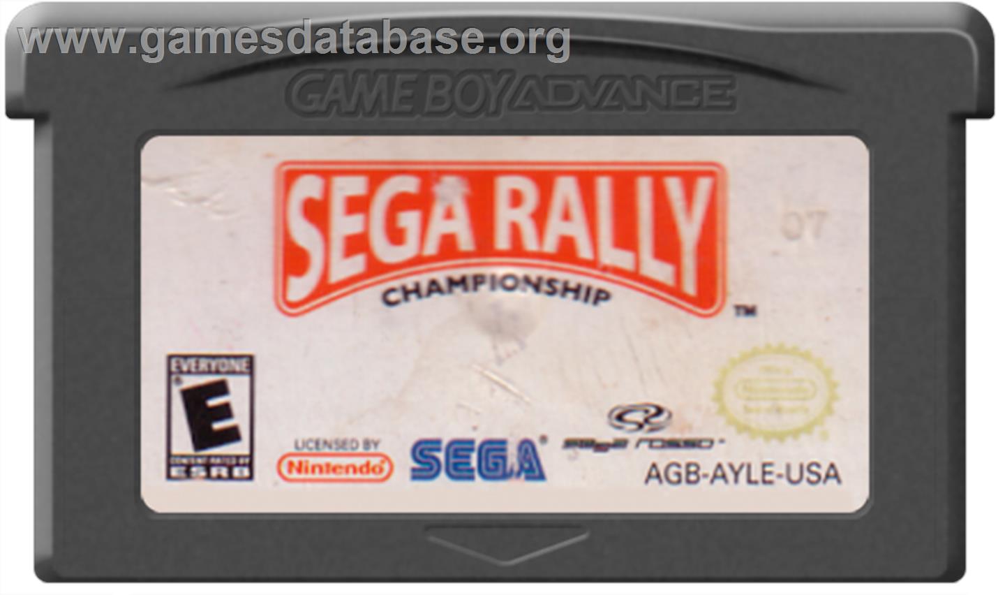 Sega Rally Championship - Nintendo Game Boy Advance - Artwork - Cartridge
