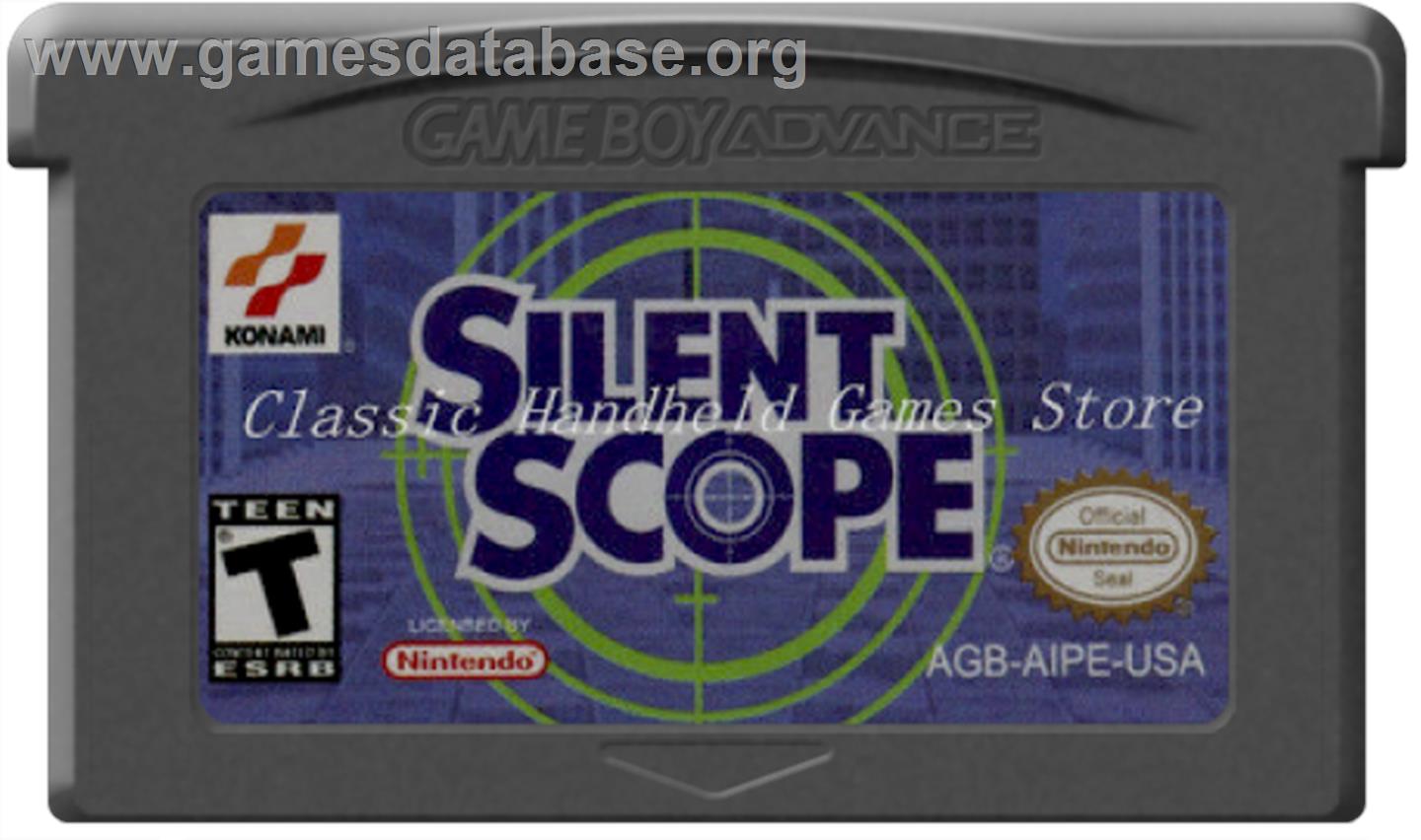 Silent Scope - Nintendo Game Boy Advance - Artwork - Cartridge