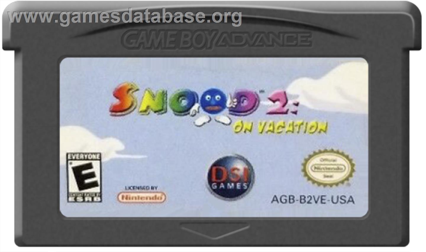 Snood 2: On Vacation - Nintendo Game Boy Advance - Artwork - Cartridge