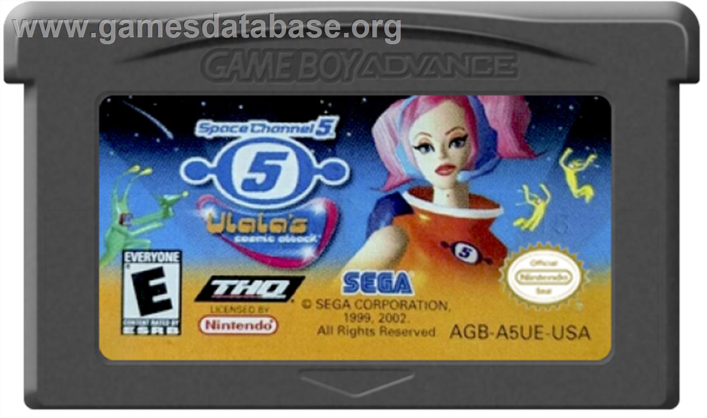 Space Channel 5: Ulala's Cosmic Attack - Nintendo Game Boy Advance - Artwork - Cartridge