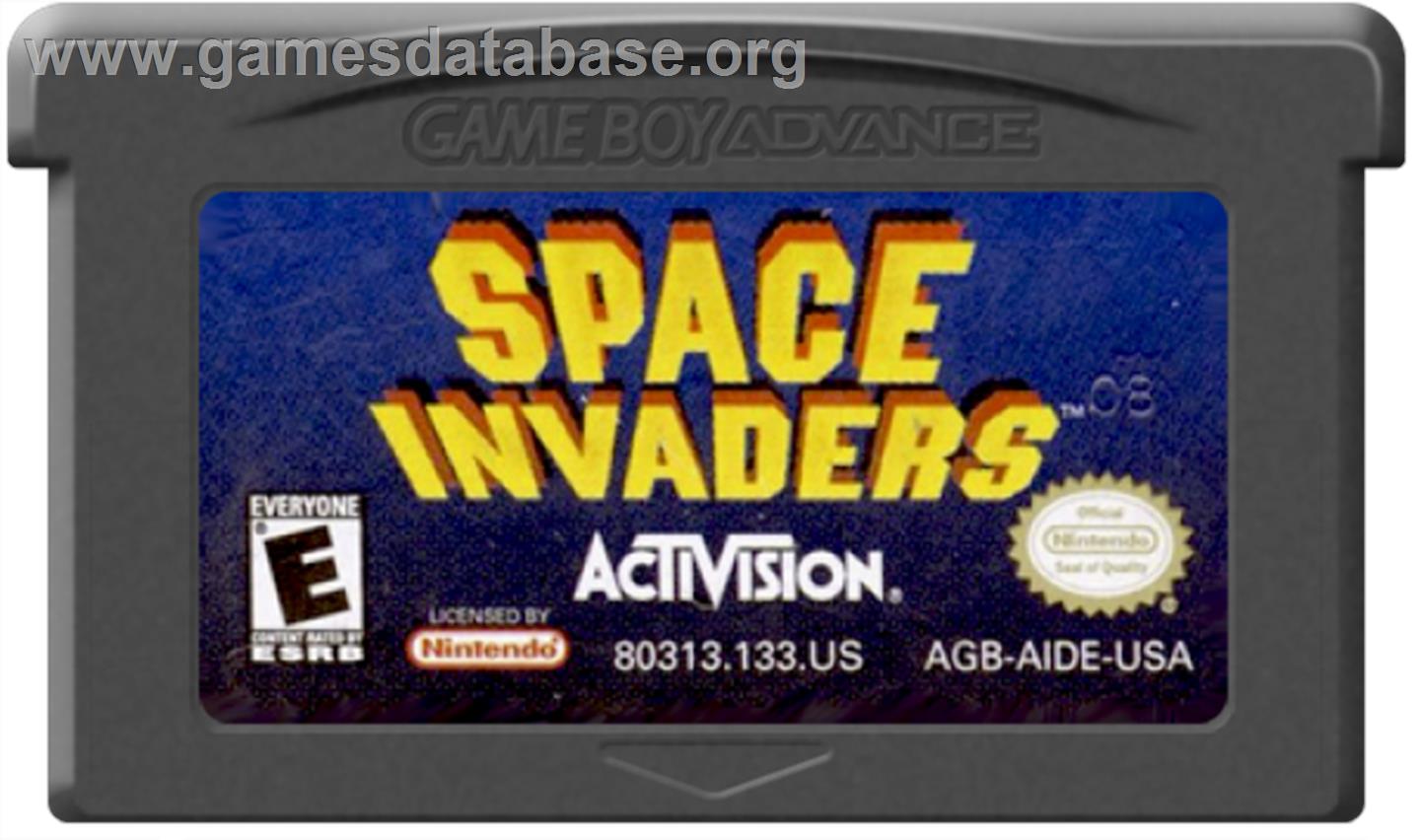 Space Invaders - Nintendo Game Boy Advance - Artwork - Cartridge