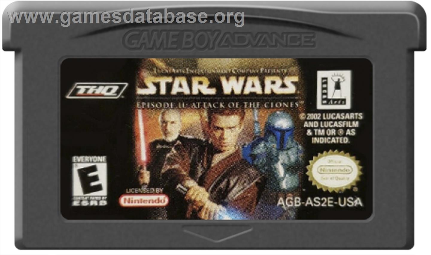 Star Wars: Episode II - Attack of the Clones - Nintendo Game Boy Advance - Artwork - Cartridge