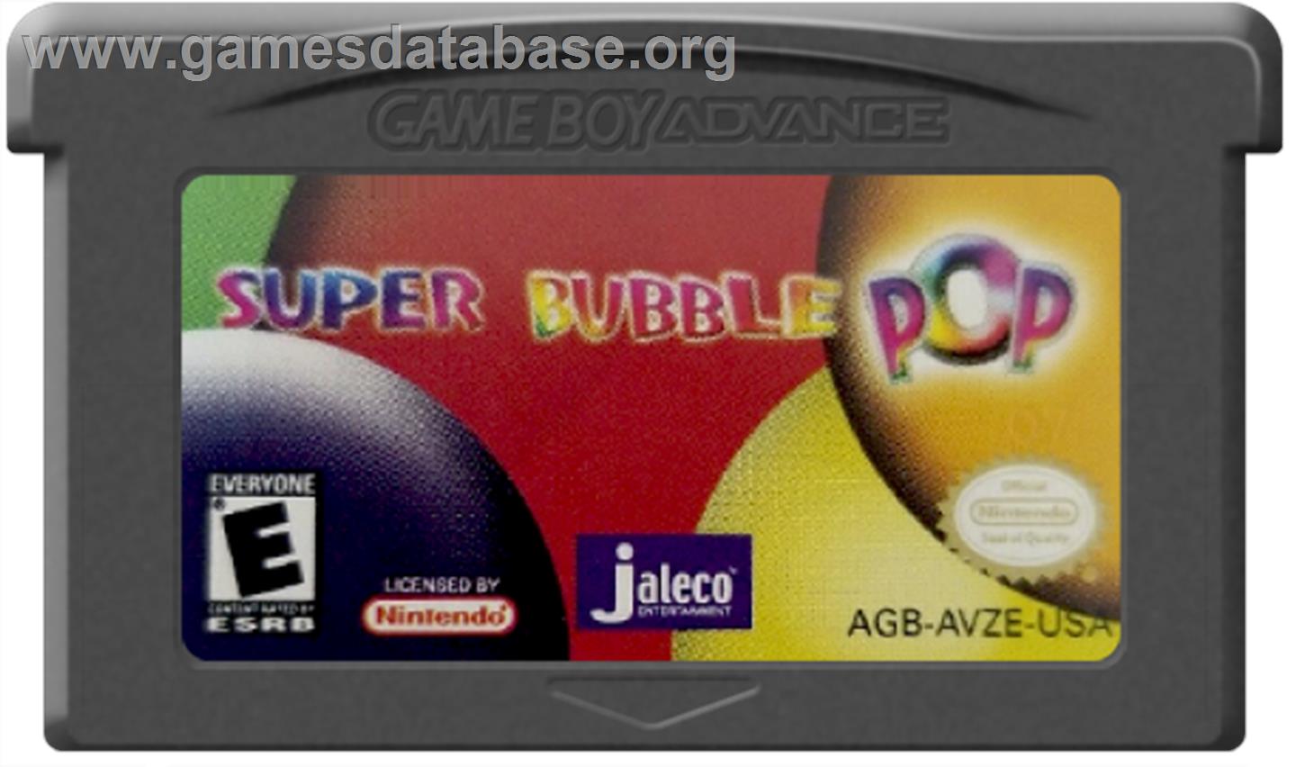 Super Bubble Pop - Nintendo Game Boy Advance - Artwork - Cartridge