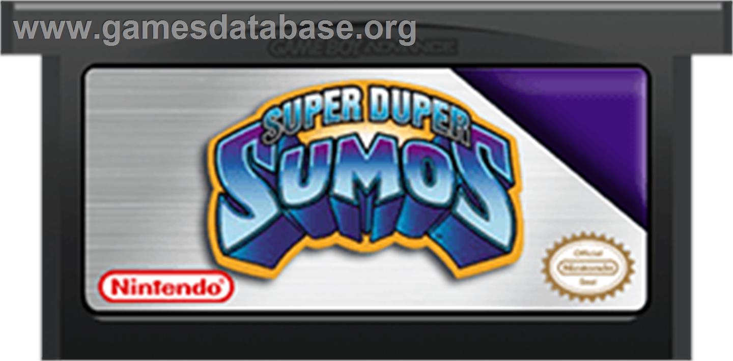 Super Duper Sumos - Nintendo Game Boy Advance - Artwork - Cartridge