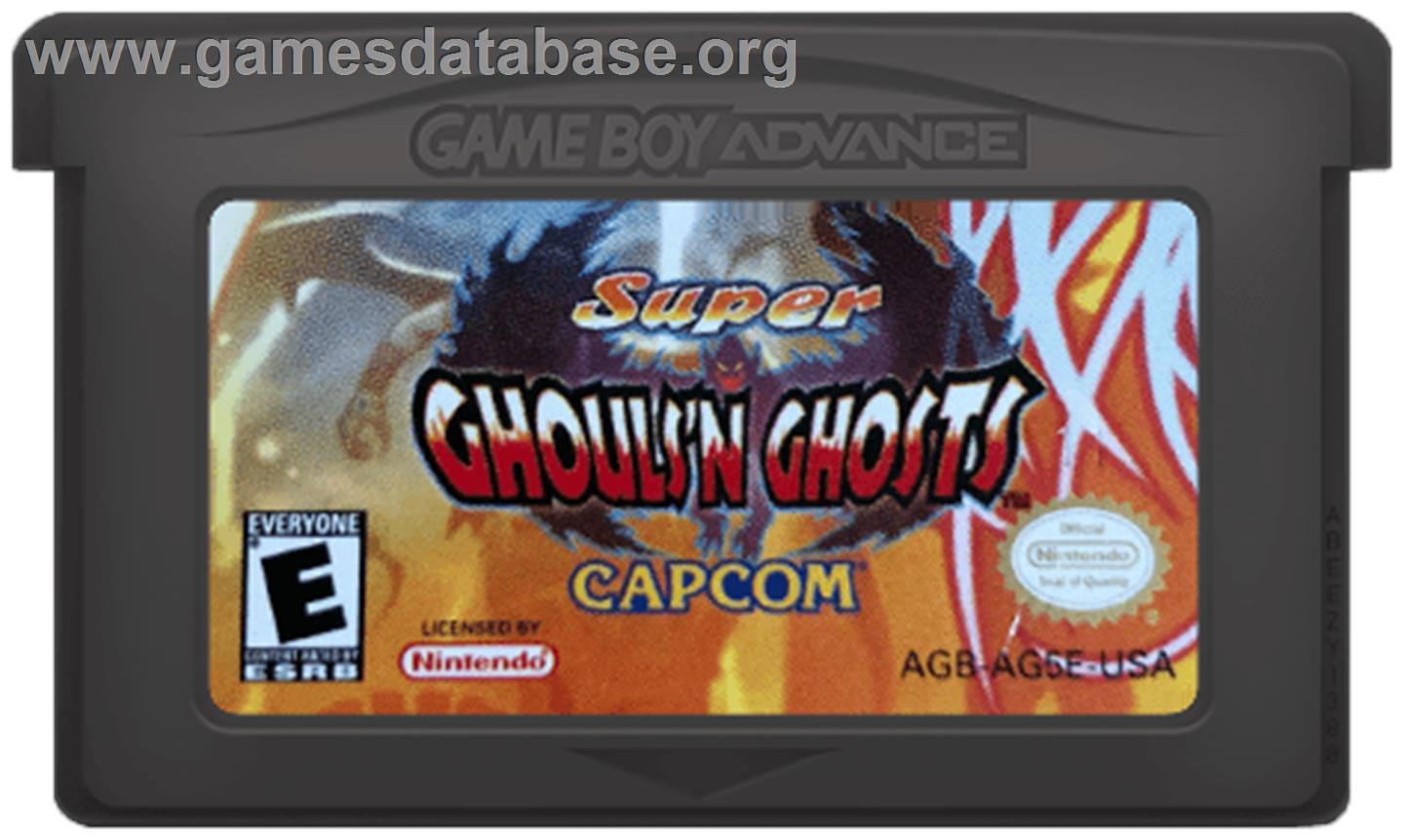 Super Ghouls 'N Ghosts - Nintendo Game Boy Advance - Artwork - Cartridge