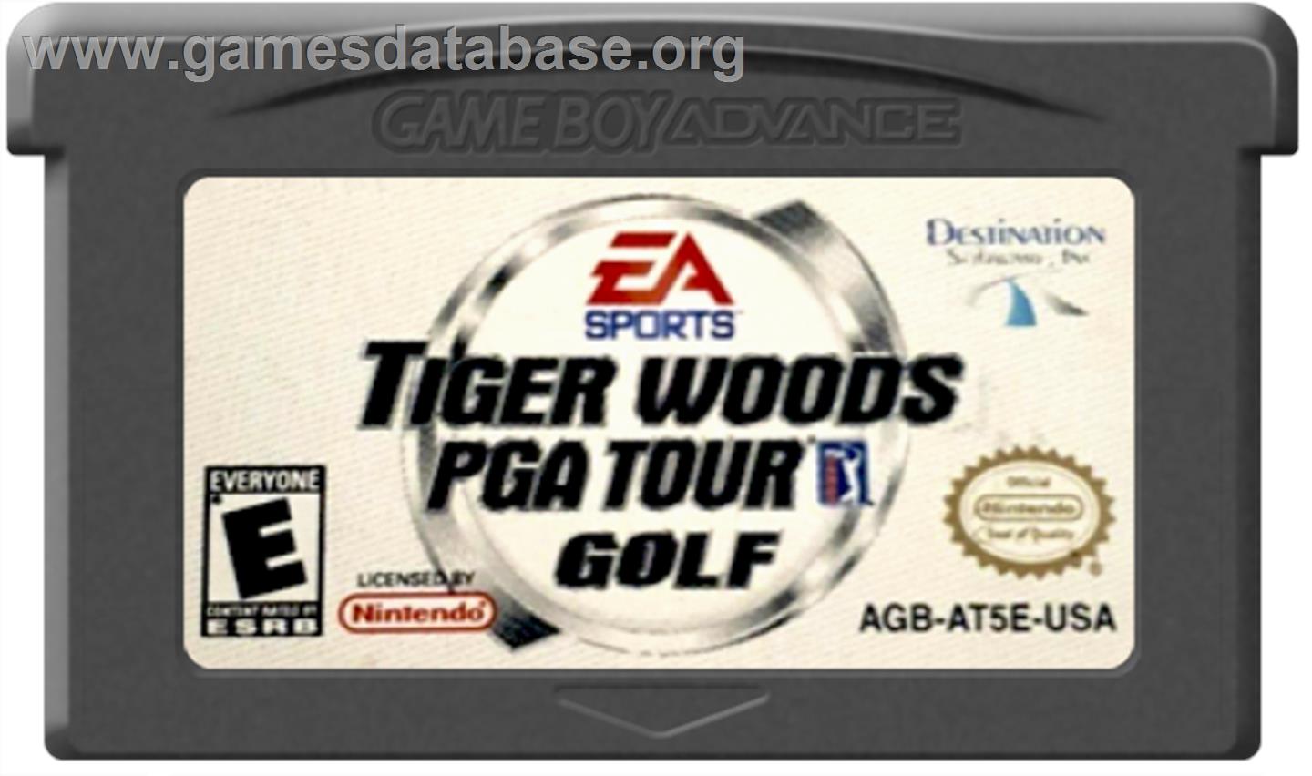 Tiger Woods PGA Tour Golf - Nintendo Game Boy Advance - Artwork - Cartridge