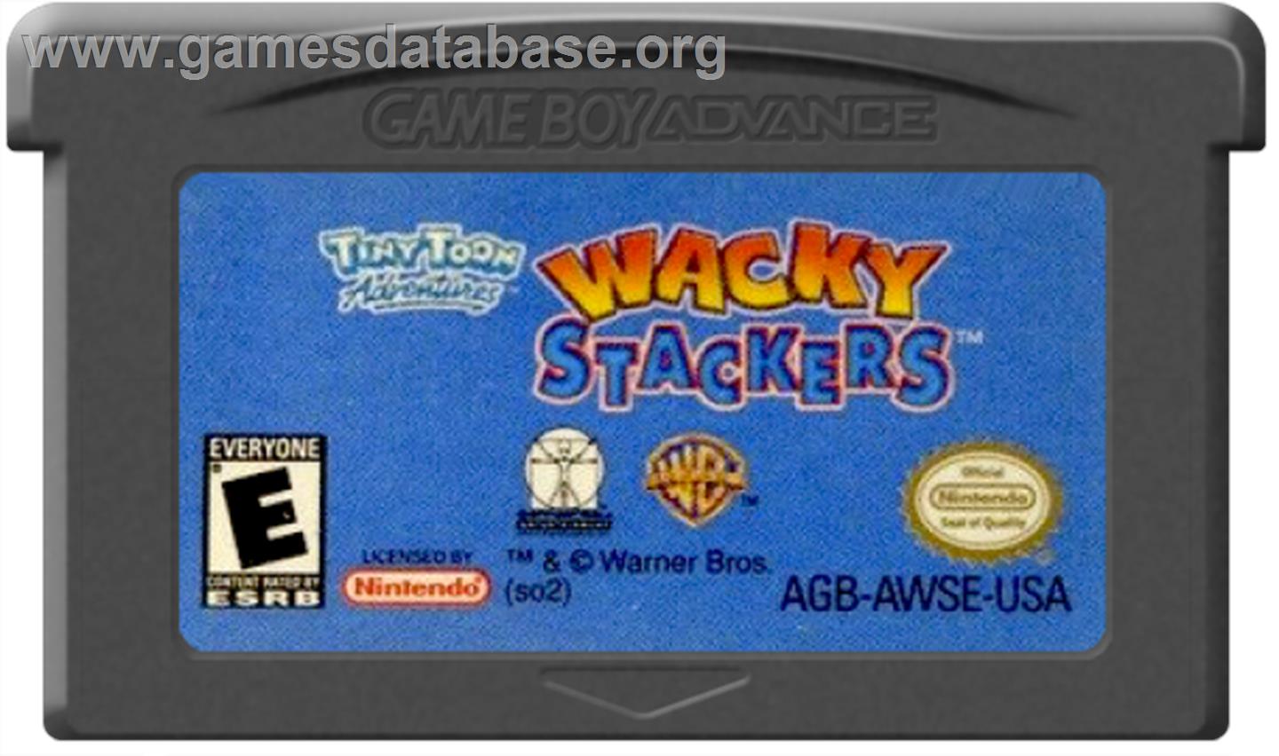 Tiny Toon Adventures: Wacky Stackers - Nintendo Game Boy Advance - Artwork - Cartridge
