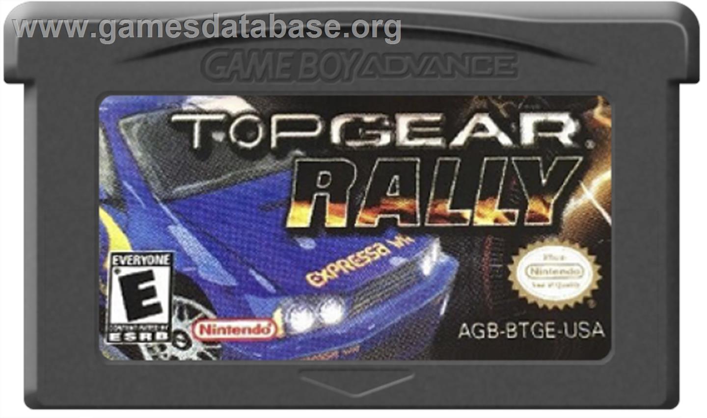 Top Gear Rally - Nintendo Game Boy Advance - Artwork - Cartridge