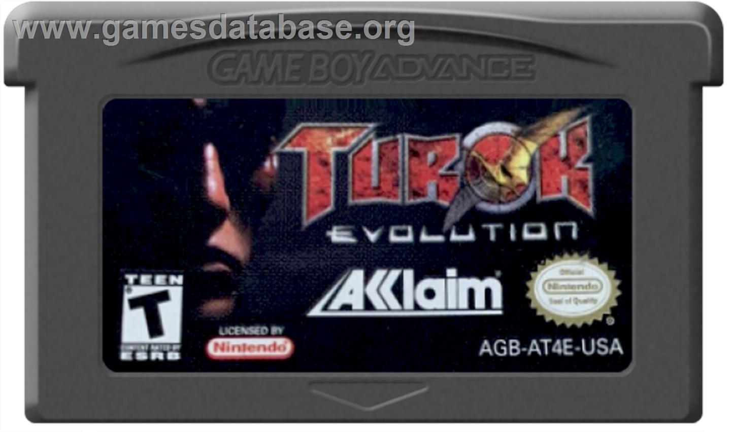Turok: Evolution - Nintendo Game Boy Advance - Artwork - Cartridge