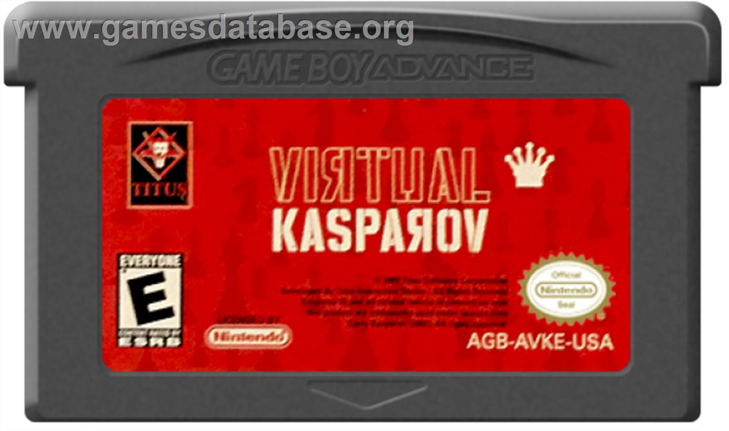 Virtual Kasparov - Nintendo Game Boy Advance - Artwork - Cartridge