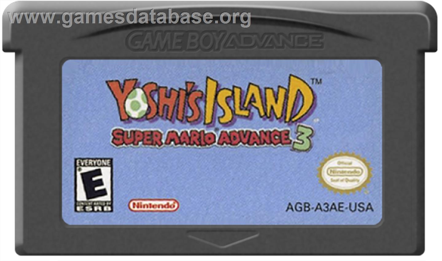 Yoshi's Island: Super Mario Advance 3 - Nintendo Game Boy Advance - Artwork - Cartridge