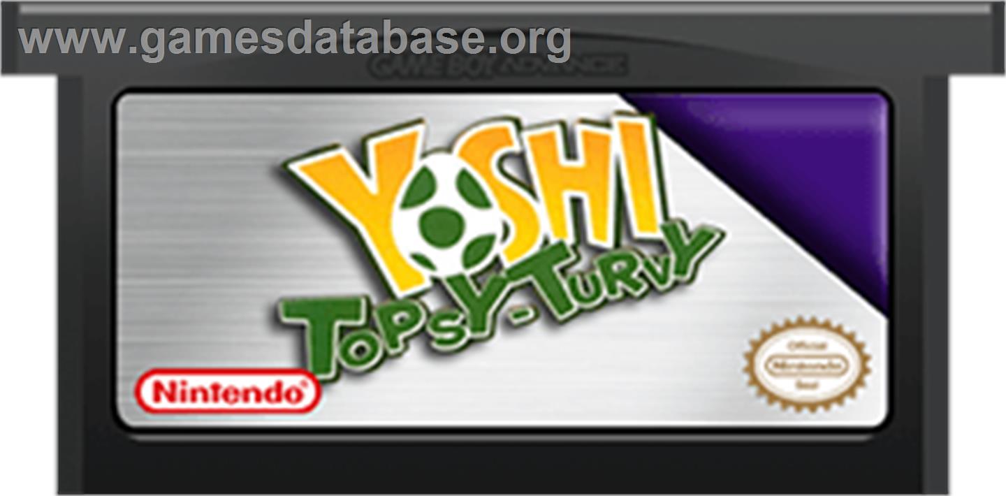 Yoshi Topsy-Turvy - Nintendo Game Boy Advance - Artwork - Cartridge